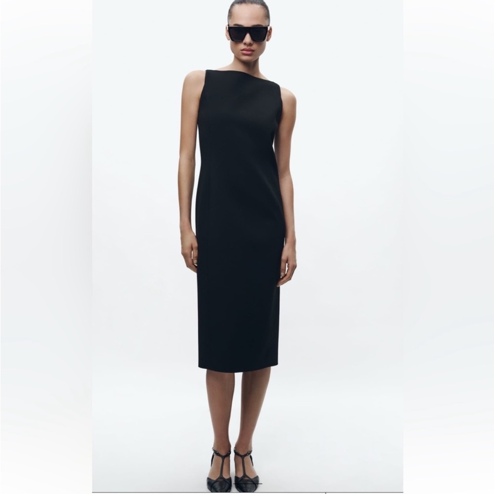NWT Zara Slit Midi Dress